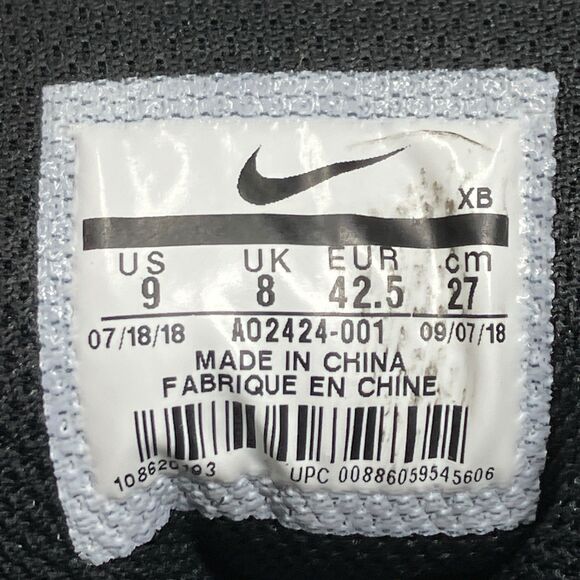 Nike Double Court High Top Womens 10.5 Black Retro Strap Sneakers - Picture 5 of 14